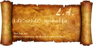 László Arabella névjegykártya
